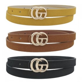 GO BUCKLE SKINNY BELT